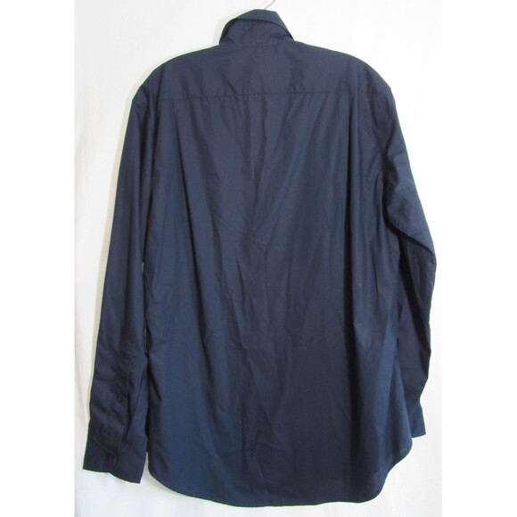 Wear Cisco Wrap Around Navy Blue Button Down Long Sleeve Shirt Size M/L NWT - Picture 2 of 5